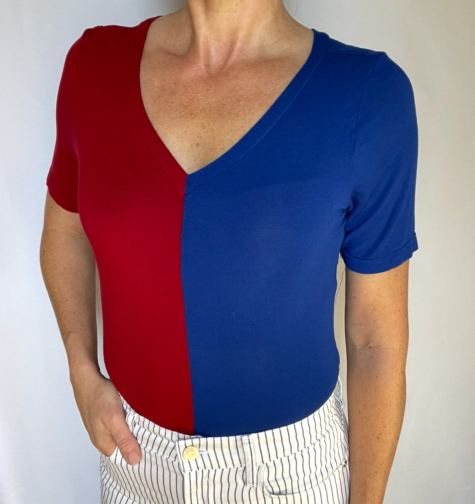 Short Sleeve V-Neck