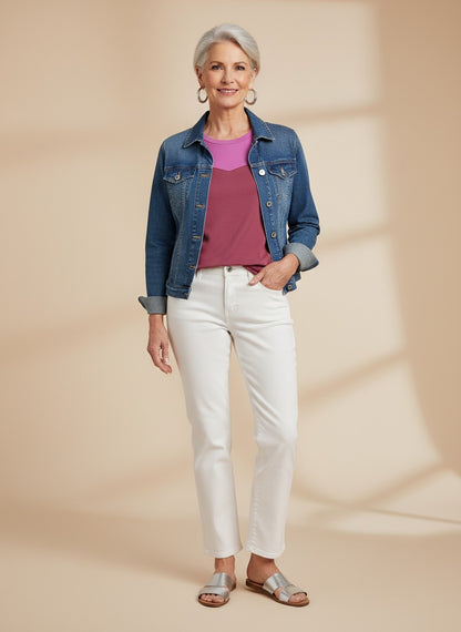 Two Toned Cap Sleeve Sweetheart