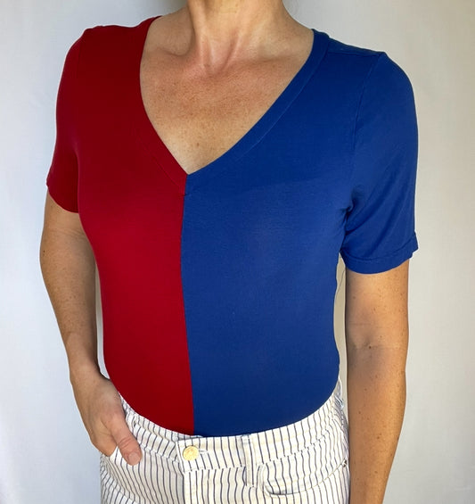 Short Sleeve V-Neck